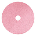 Americo Remover Burnishing Pads, 20", Pink, 5/Carton (403420)