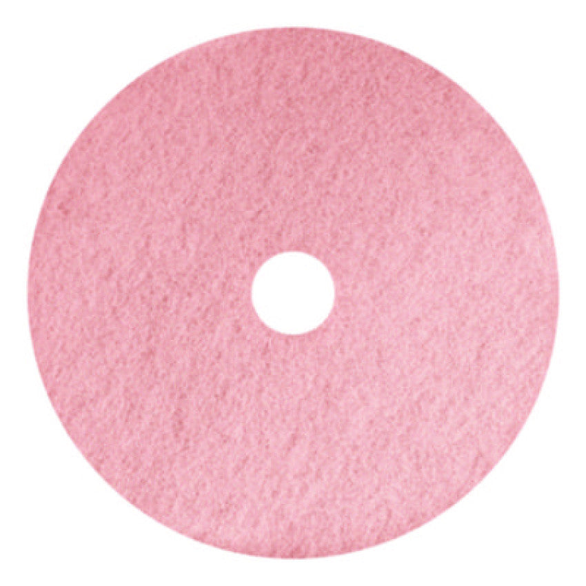 Americo Remover Burnishing Pads, 20", Pink, 5/Carton (403420)