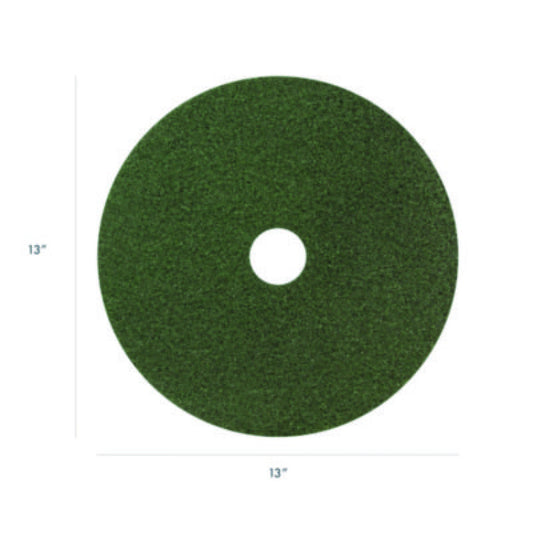 Americo Black Diamond 3000 Grit Diamond Pad, 13" Diameter, Black/Green, 2/Carton (442413)