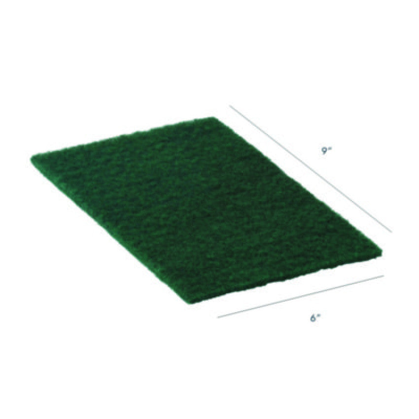 Americo 90-96 Medium Duty Hand Cleaning Pad, 6 x 9, Green, 20/Carton (510118)