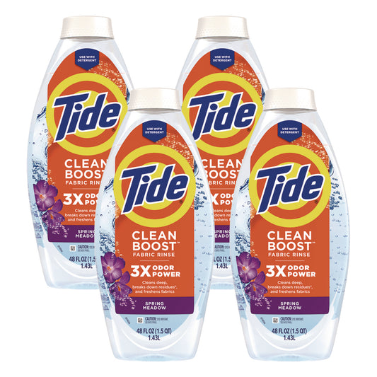 Tide Clean Boost In-Wash Scent Booster, Spring Meadow Scent, 48 oz Bottle (09784)