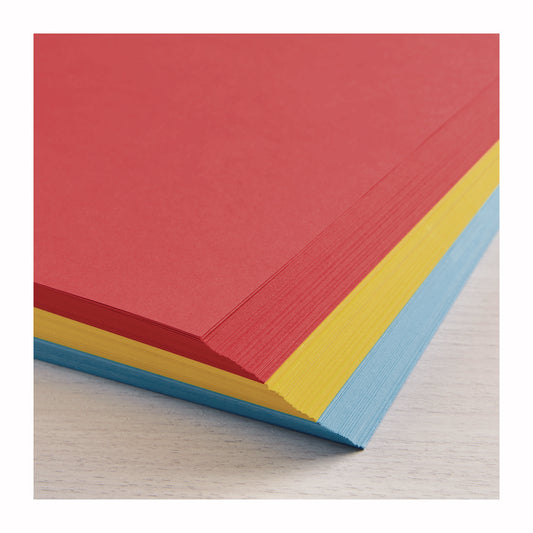 Astrobrights Color Cardstock -"Primary" Assortment, 65 lb Cover Weight, 8.5 x 11, Assorted Primary Colors, 150/Pack (91048)