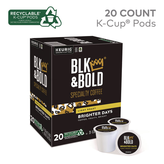 BLK & Bold Brighter Days Coffee K-Cups, 20/Box (5000372406)