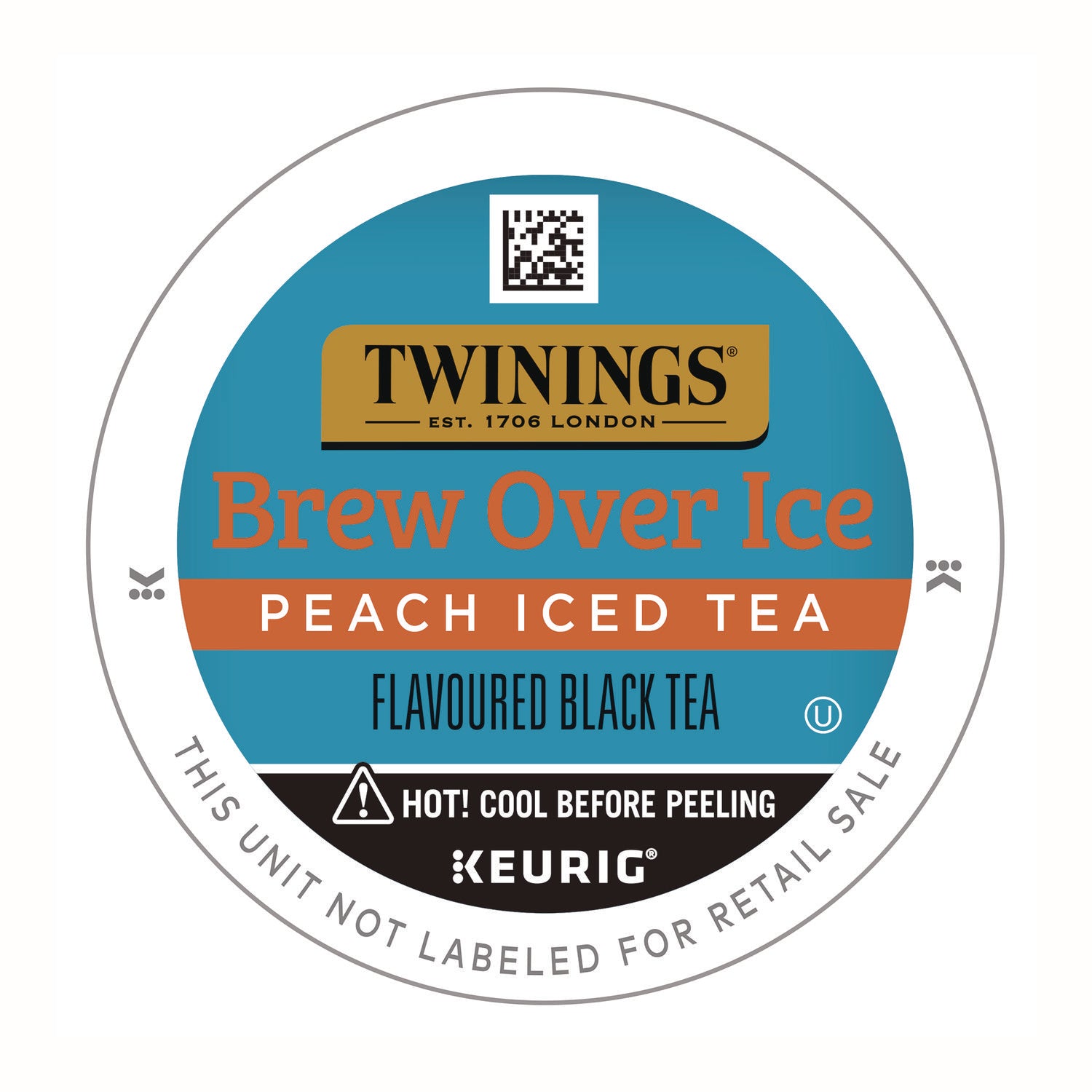 TWININGS Brew Over Ice K-Cups, Peach, 24/Box (TNA23196)