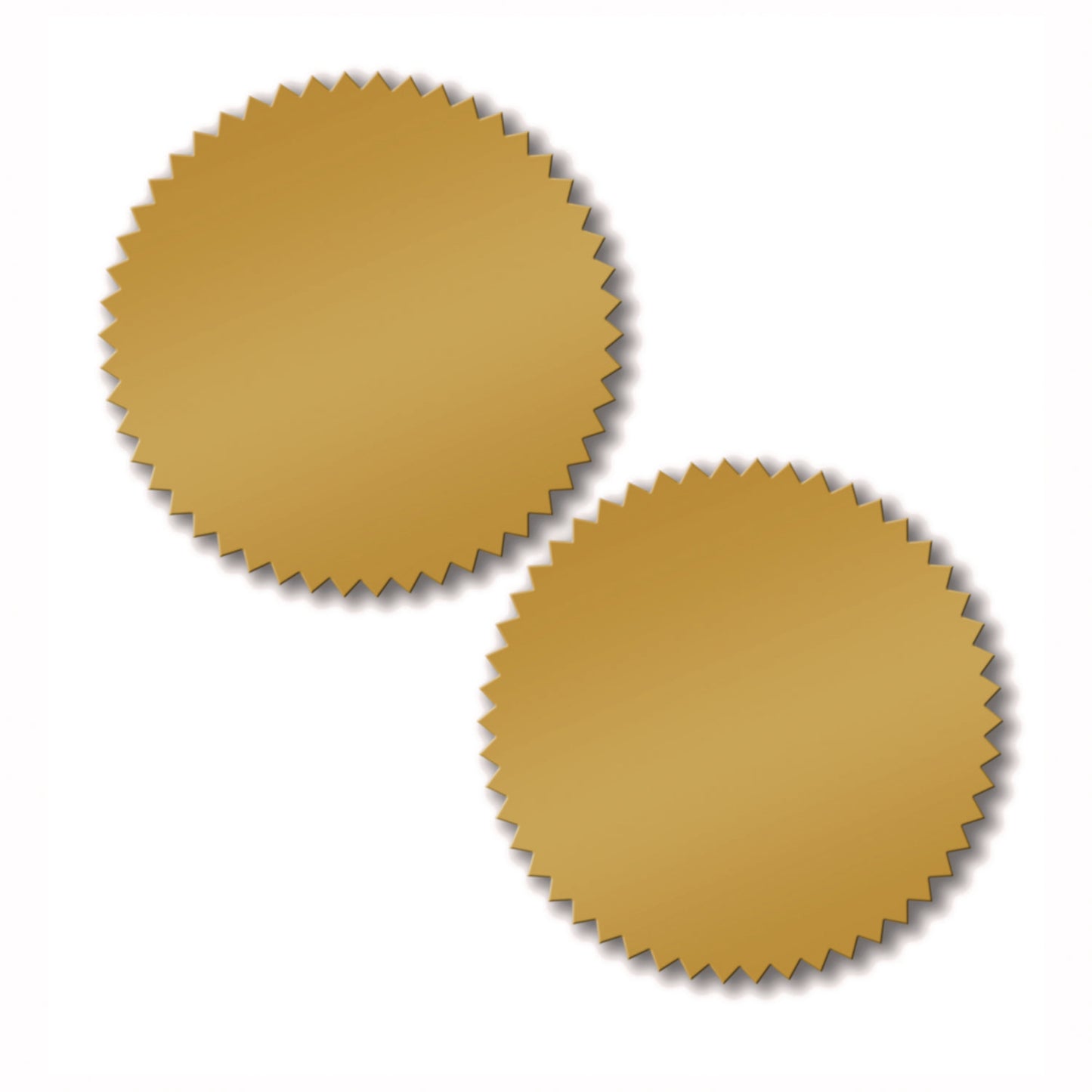 Great Papers! Seals, 1.75" Diameter, Gold Foil, 50/Pack (901200)