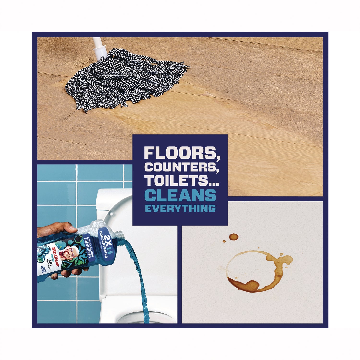 Mr. Clean Multipurpose Cleaning Solution, Gain Original Fresh Scent, 64 oz Bottle (10724)