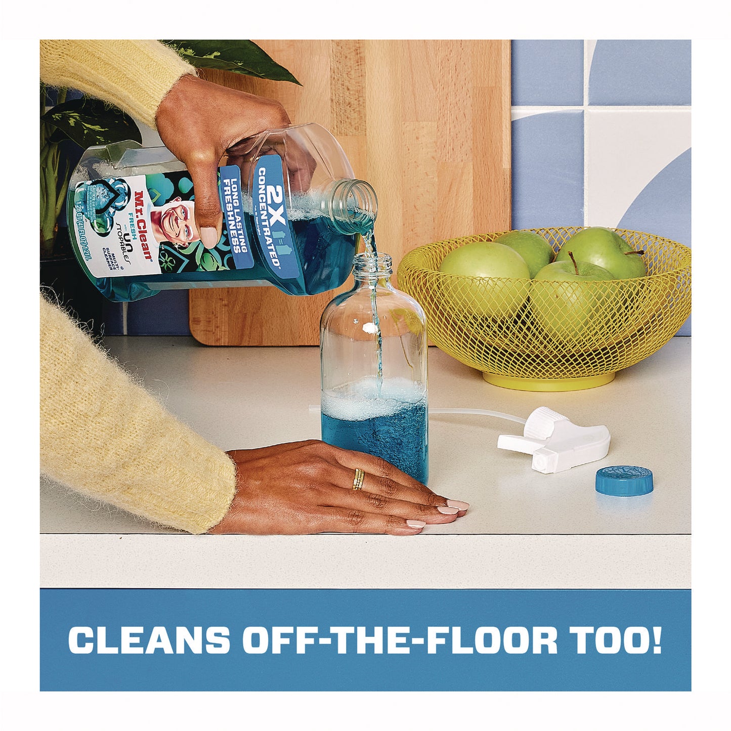 Mr. Clean Multipurpose Cleaning Solution, Gain Original Fresh Scent, 64 oz Bottle (10724)