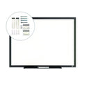 TRU RED Melamine Dry Erase Board, 24" x 18", White Surface, Black Aluminum Frame (TR59362)