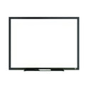 TRU RED Melamine Dry Erase Board, 24" x 18", White Surface, Black Aluminum Frame (TR59362)