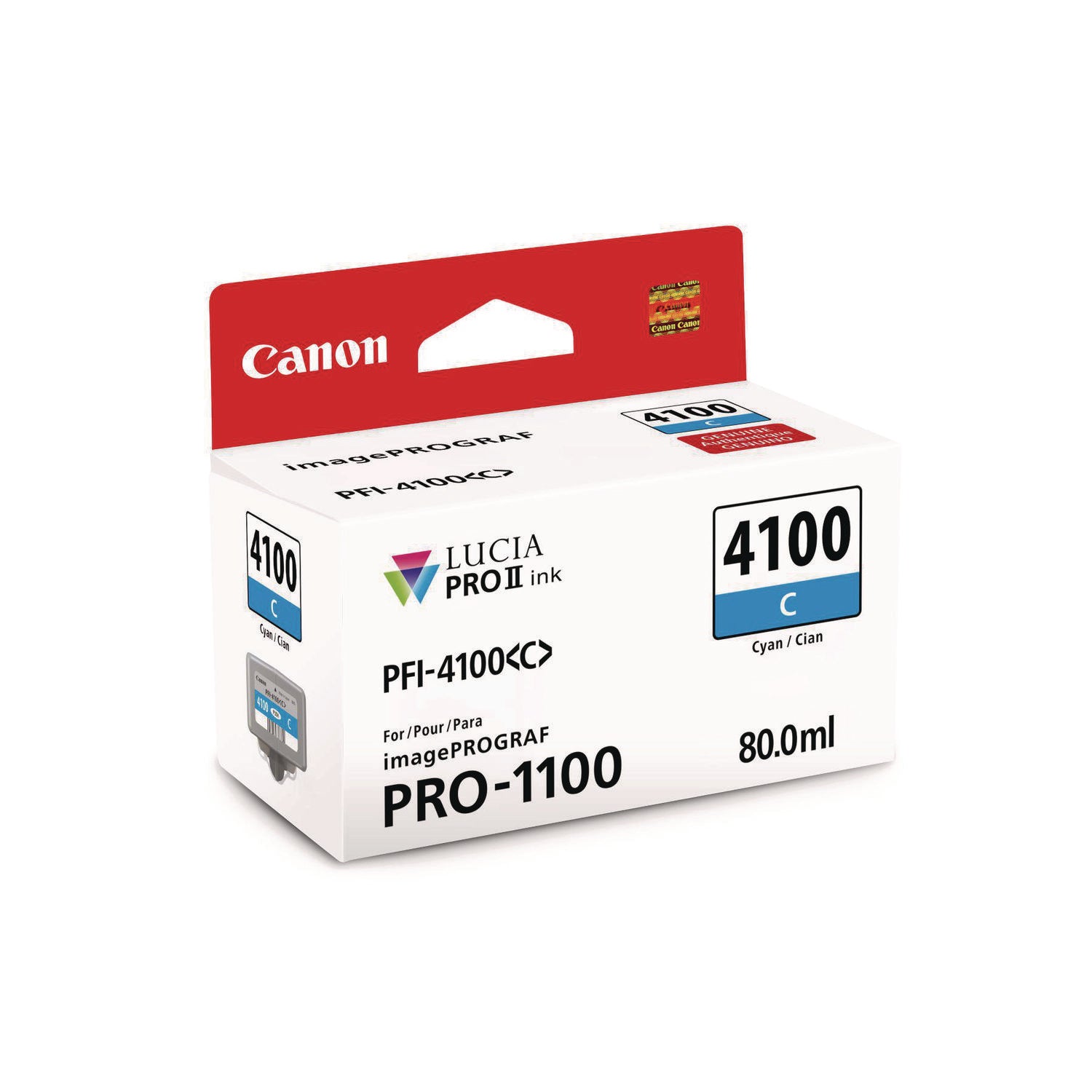 Canon 6778C002AA (PFI-4100) High-Yield Ink,Cyan