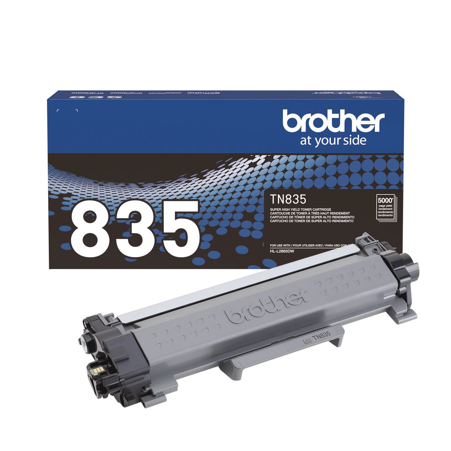 Brother TN835 Super High-Yield Toner, 5,000 Page-Yield, Black