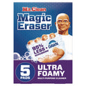Mr. Clean Magic Eraser, Ultra Foamy, 4.6" x 2.3", 0.7" Thick, White, 5/Pack, 4 Packs/Carton (12731)
