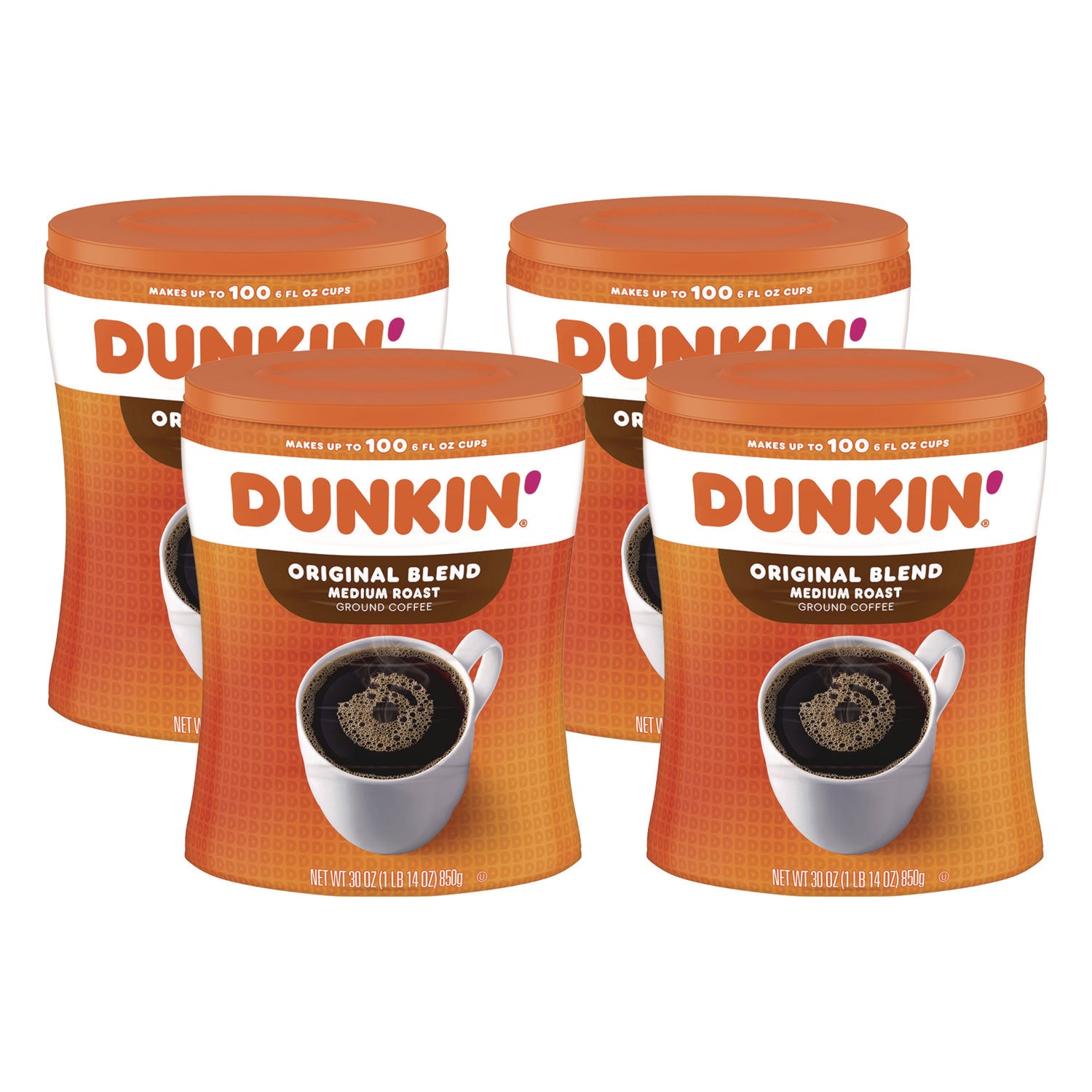 Dunkin Donuts Original Blend Coffee, 30 oz Canister (8133401102)