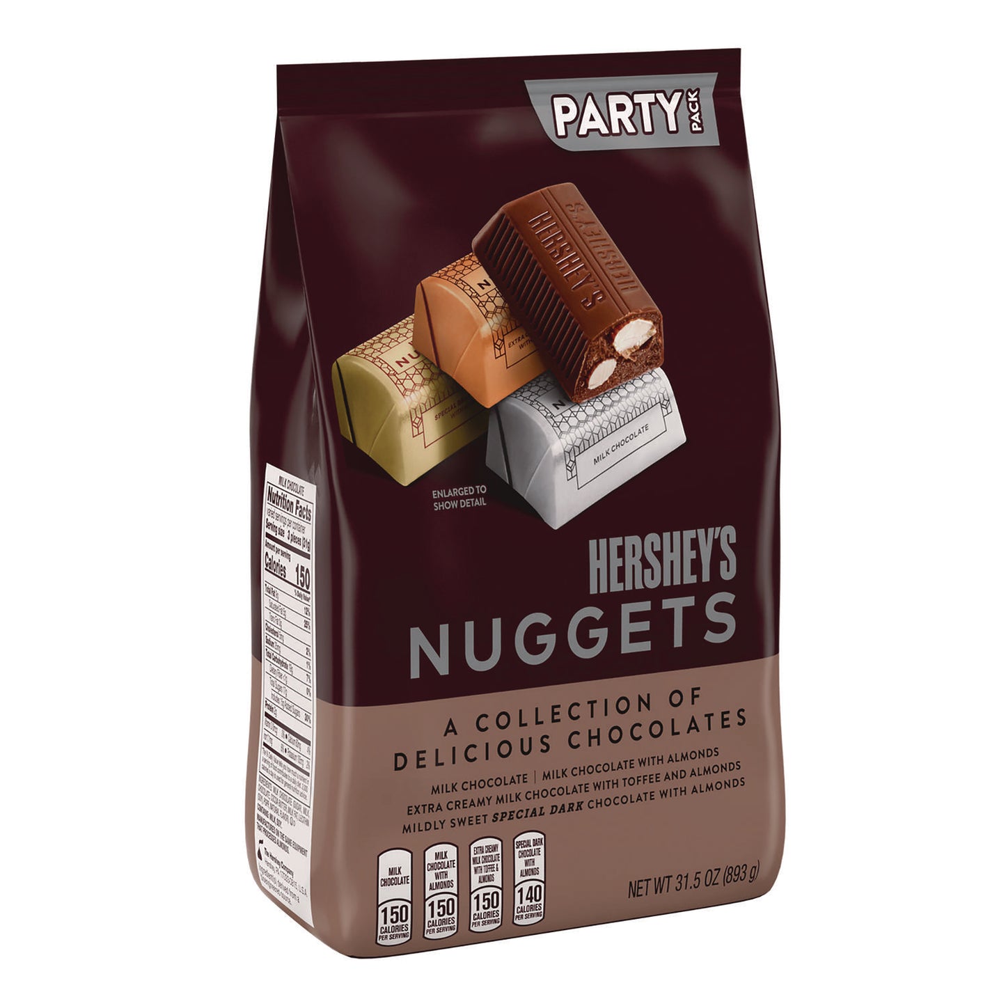 Hershey's Nuggets, Party Pack, Assorted, 31.5 oz Bag (2411693)