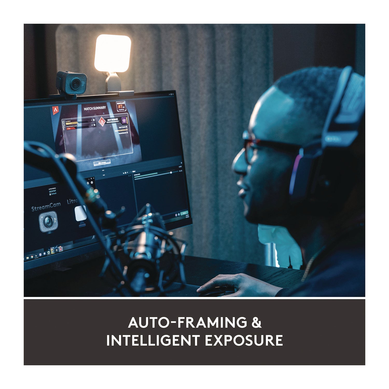 Logitech StreamCam Plus Webcam, 1920 x 1080 Pixels, 2.1 Mpixels, Black (24435282)