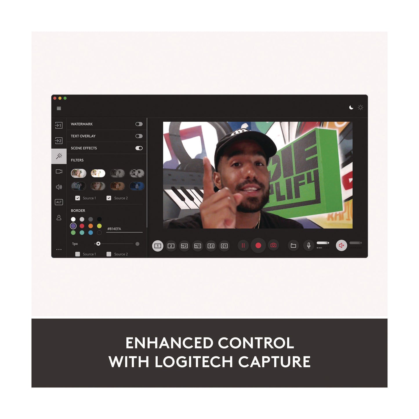 Logitech StreamCam Plus Webcam, 1920 x 1080 Pixels, 2.1 Mpixels, Black (24435282)