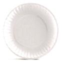Perk Economy Paper Plates, 6" dia, White, 250/Pack, 4 Packs/Carton (519418)