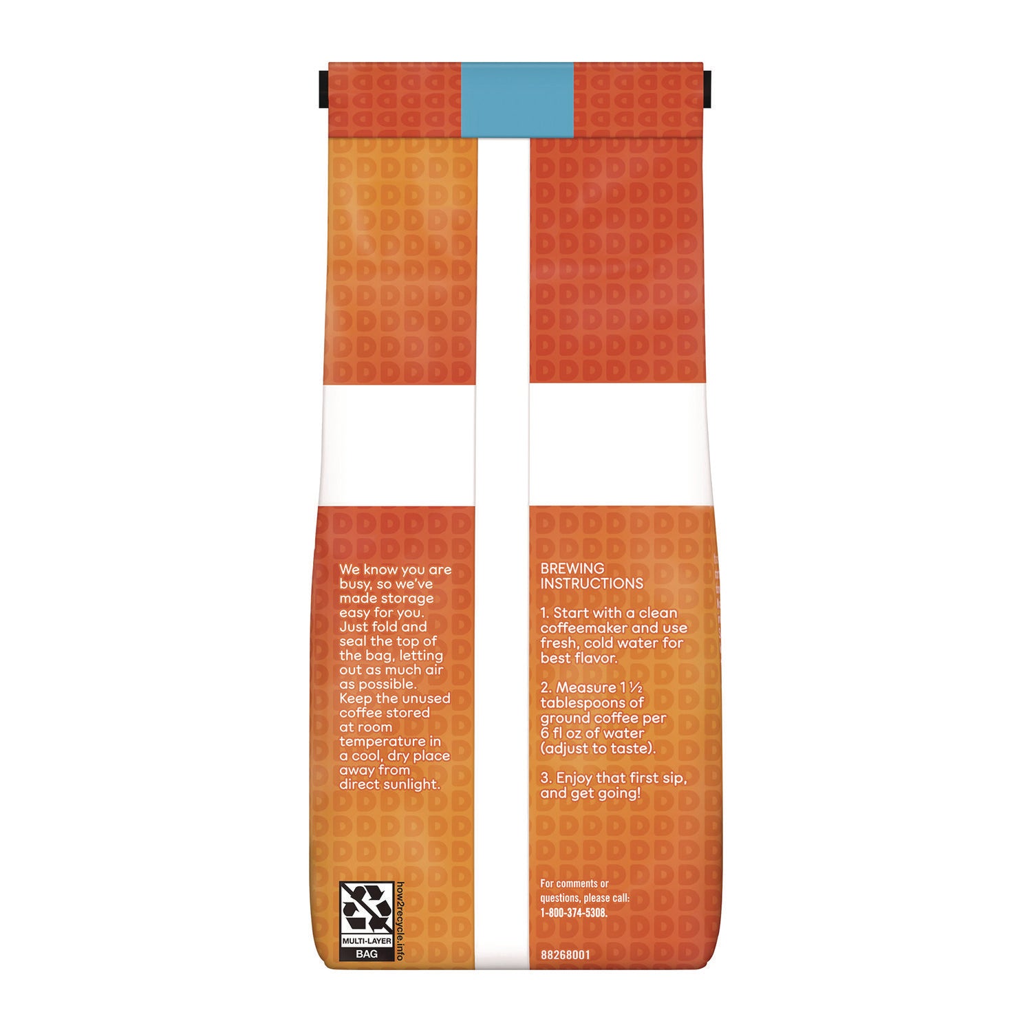 Dunkin Donuts French Vanilla Coffee, 12 oz Bag (00047)