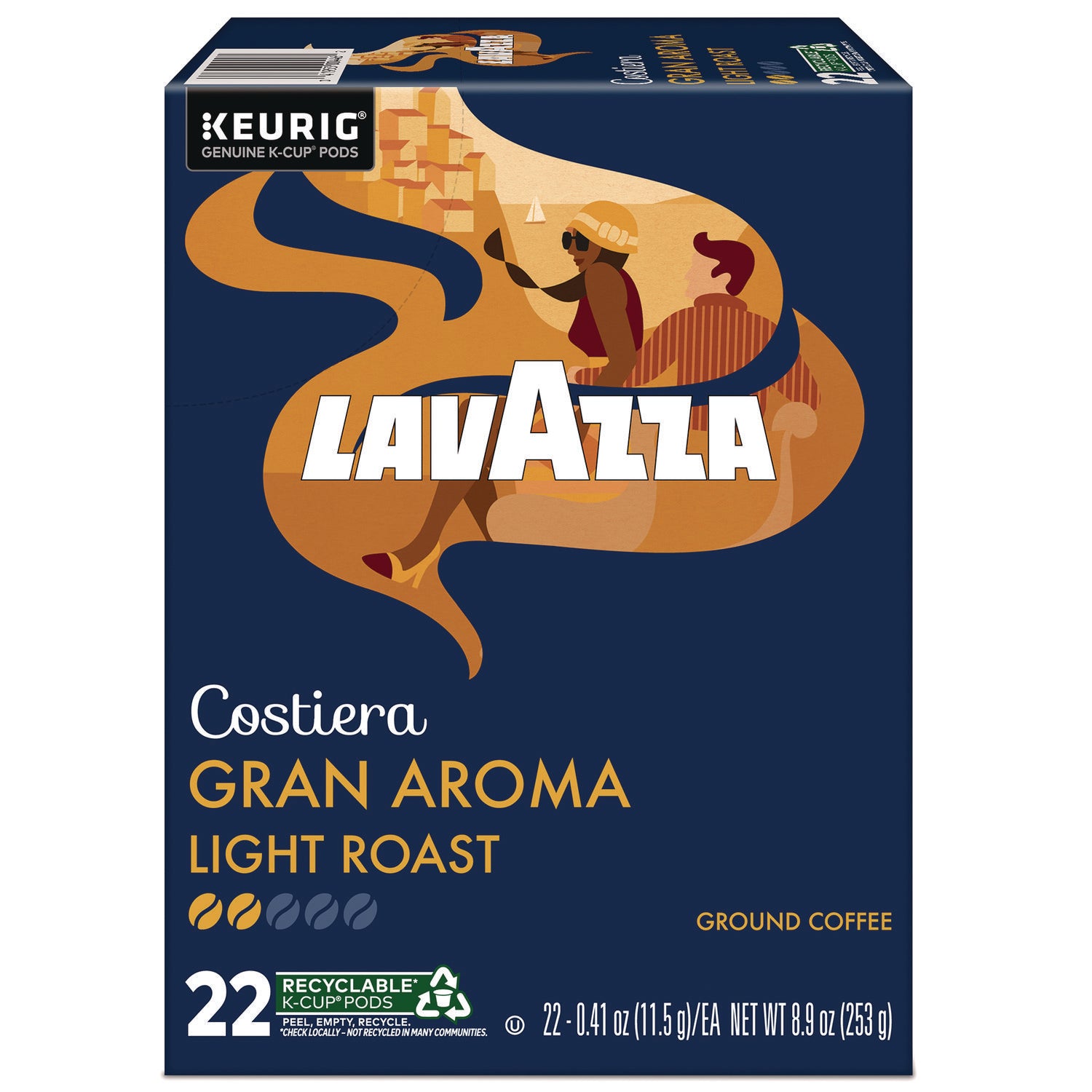 Lavazza Gran Aroma Coffee K-Cups, 22/Box (6002)