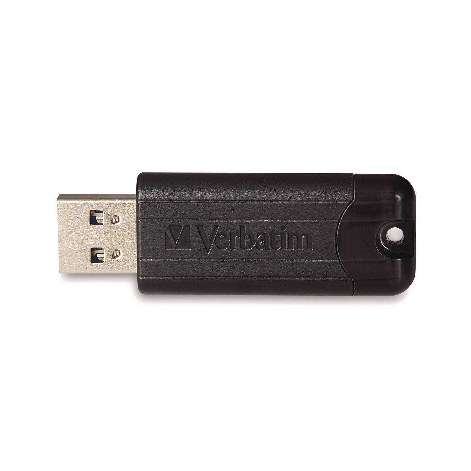 Verbatim PinStripe USB 3.2 Flash Drive, 32 GB, Black (49317)