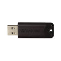 Verbatim PinStripe USB 3.2 Flash Drive, 256 GB, Black (49320)