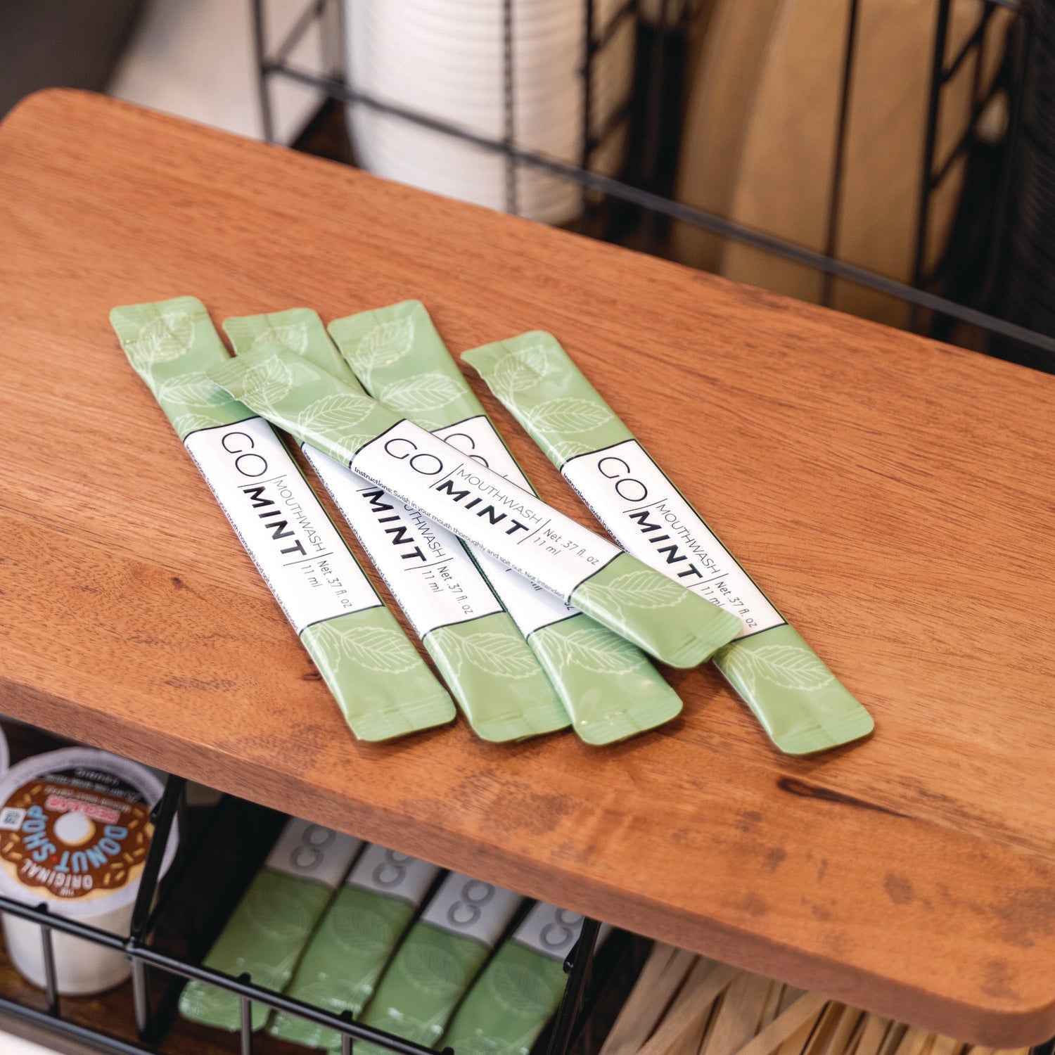 Go Mouthwash Individual Mouthwash Packets, Display Pack, Mint Flavor, 0.37 oz Packet, 20/Pack (MW20)