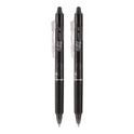 Pilot FriXion Ball Clicker Erasable Gel Pen, Retractable, Fine 0.7 mm, Black Ink and Barrel, 2/Pack (31460)