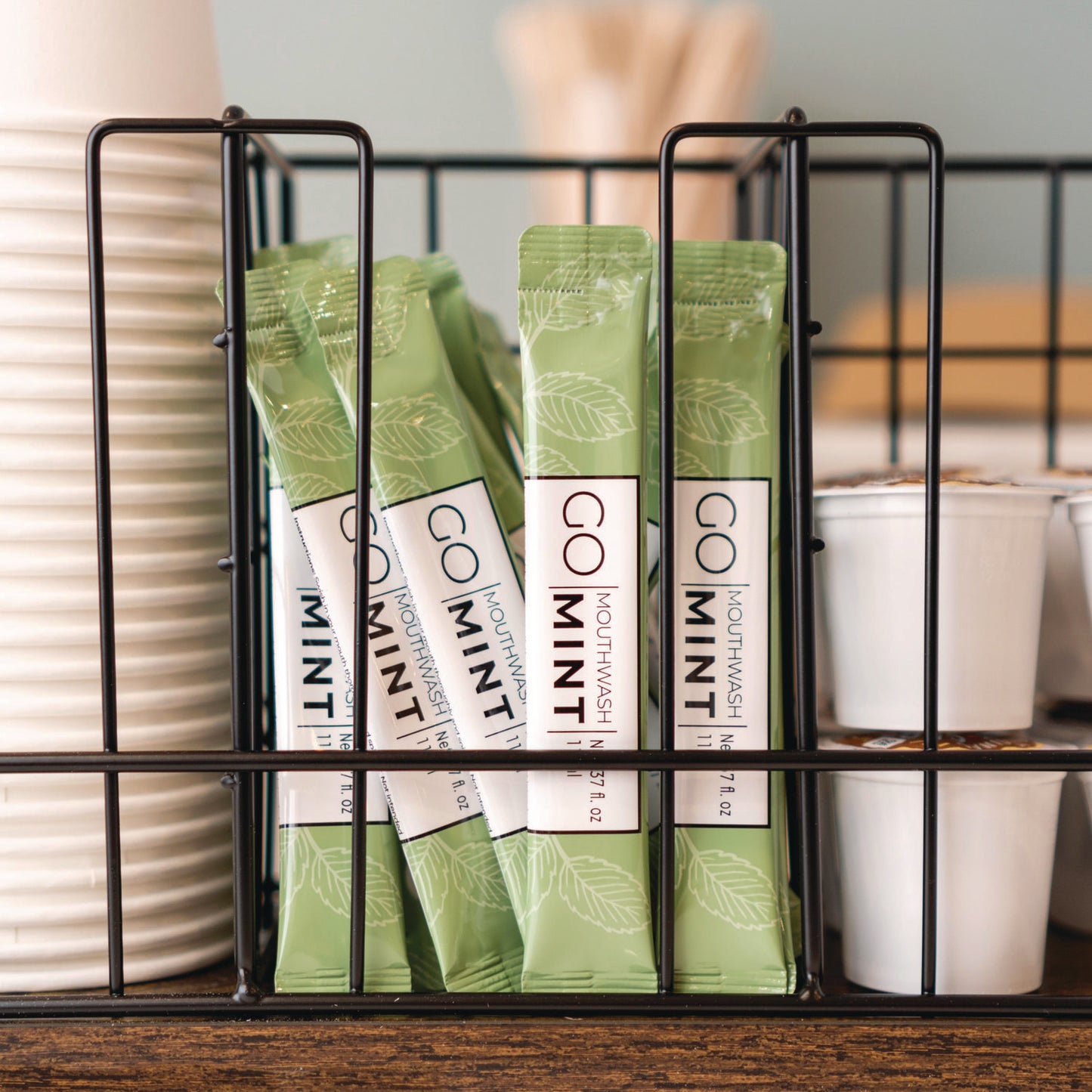 Go Mouthwash Individual Mouthwash Packets, Display Pack, Mint Flavor, 0.37 oz Packet, 20/Pack (MW20)