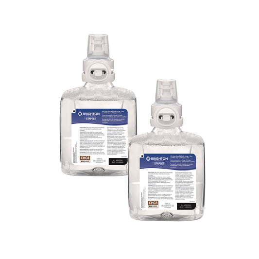 Brighton Professional BP8 Hand Soap Refills, Dye Free/Fragrance Free, 1,200 mL, 2/Carton (2797986)