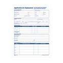 Adams Employment Applications, One-Part (No Copies), 11 x 8.38, 50 Forms/Pad, 2 Pads/Pack (9661)