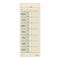 Adams Time Cards for Pyramid 1000 Time Clock, Two Sides, 3.38" x 9", 200/Pack (9791200)