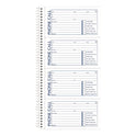 Adams Wirebound Telephone Message Book, Two-Part Carbonless, 4.75 x 2.75, 4 Forms/Sheet, 400 Forms Total (SC1154R)