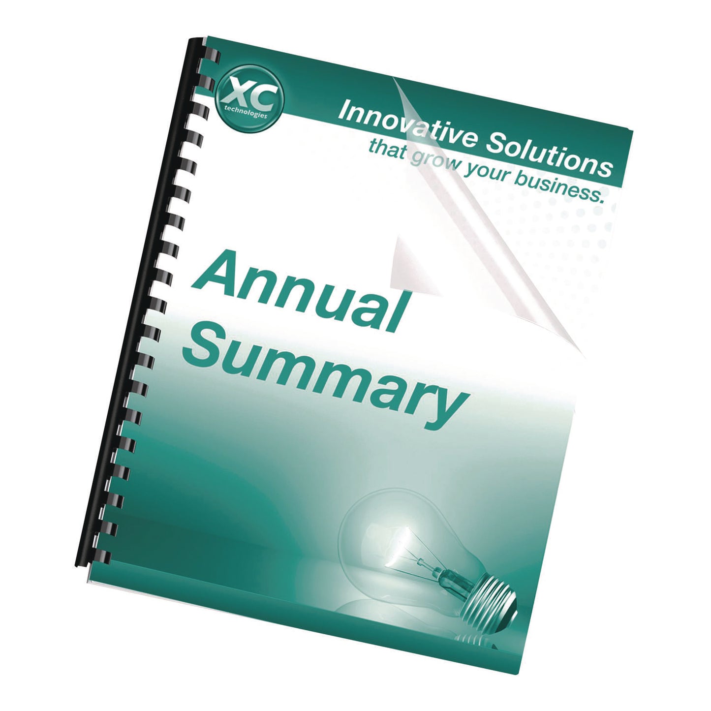 Fellowes Crystals Transparent Presentation Covers for Binding Systems, Unpunched, Clear, with Square Corners, 11 x 8.5, 25/Pack (52043)