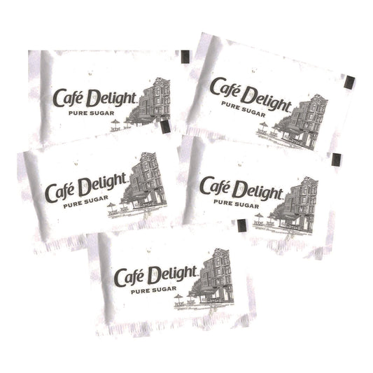 Caf Delight Pure Sugar Packets, 0.11 oz Packet, 1,000/Carton (538611)