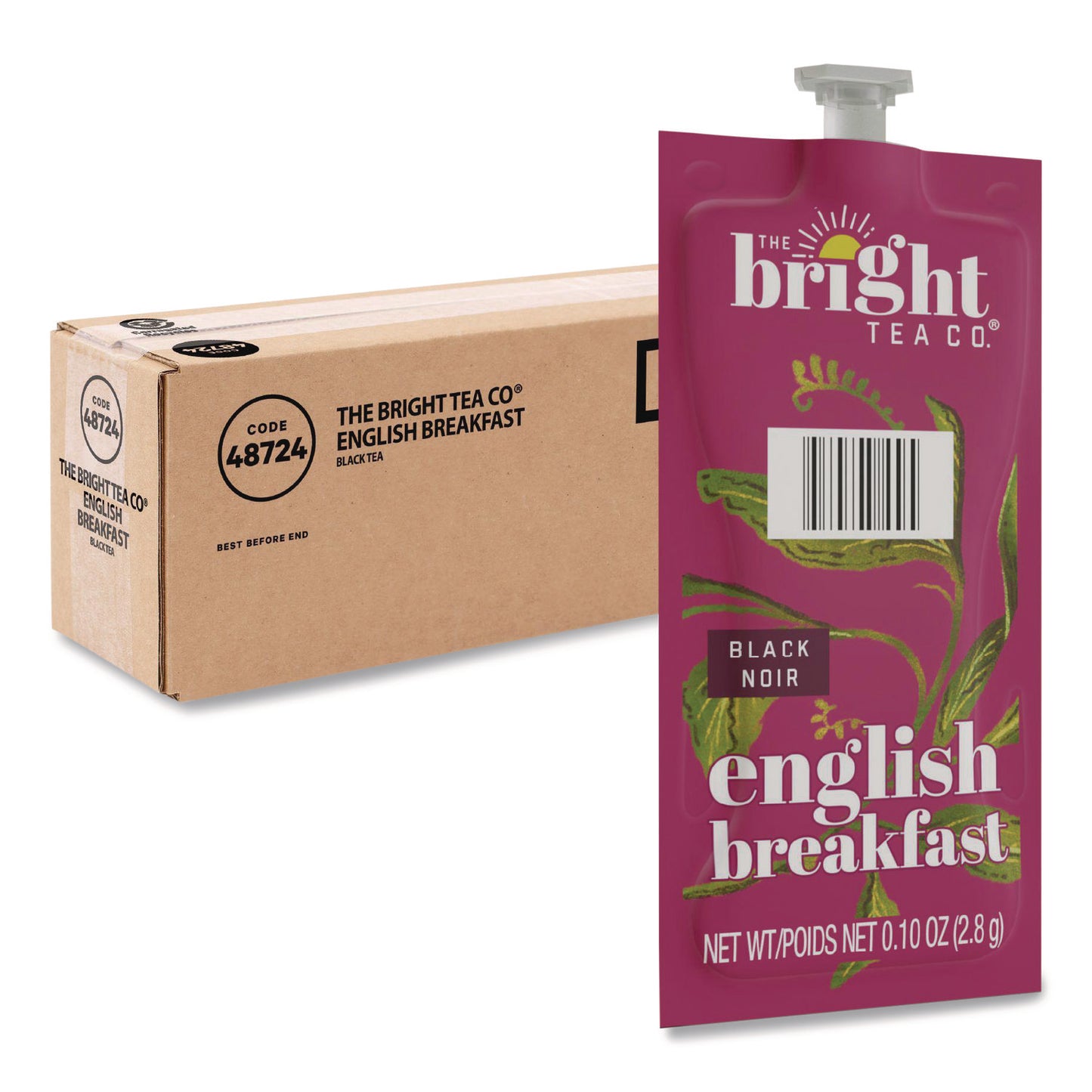 The Bright Tea Co. English Breakfast Black Tea Freshpack, English Breakfast, 40/carton