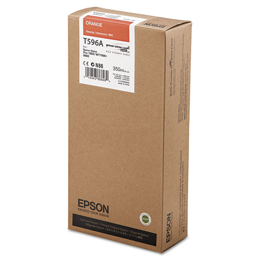 Epson T596A00 UltraChrome HDR Ink, Orange