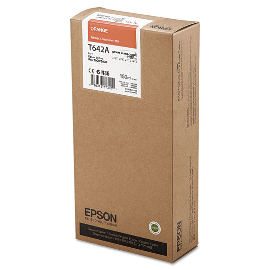 Epson T642A00 UltraChrome HDR Ink, Orange