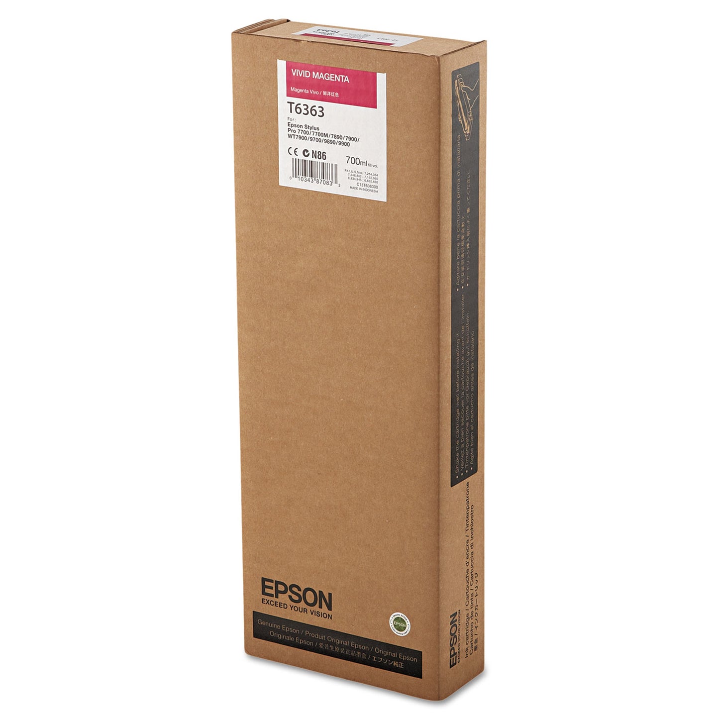Epson T636300 UltraChrome HDR Ink, Vivid Magenta