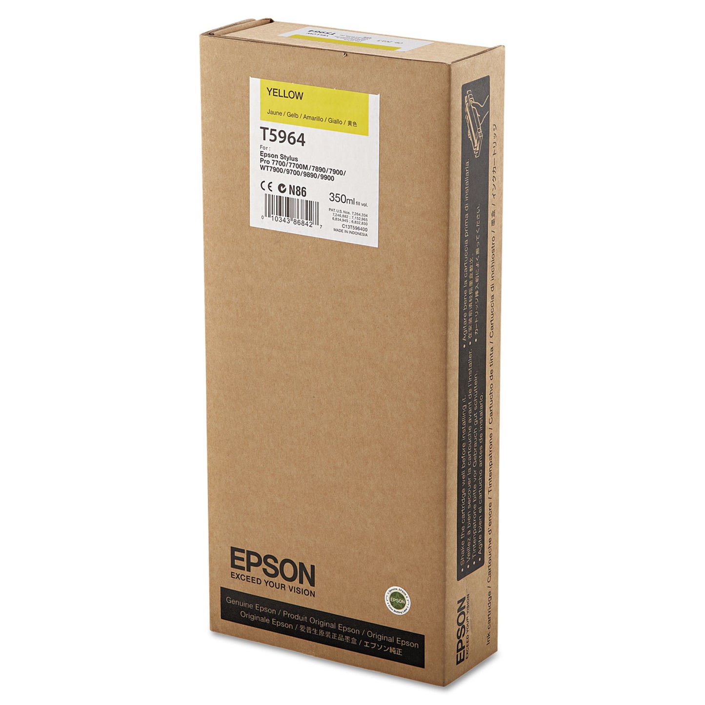 Epson T596400 UltraChrome HDR Ink, Yellow
