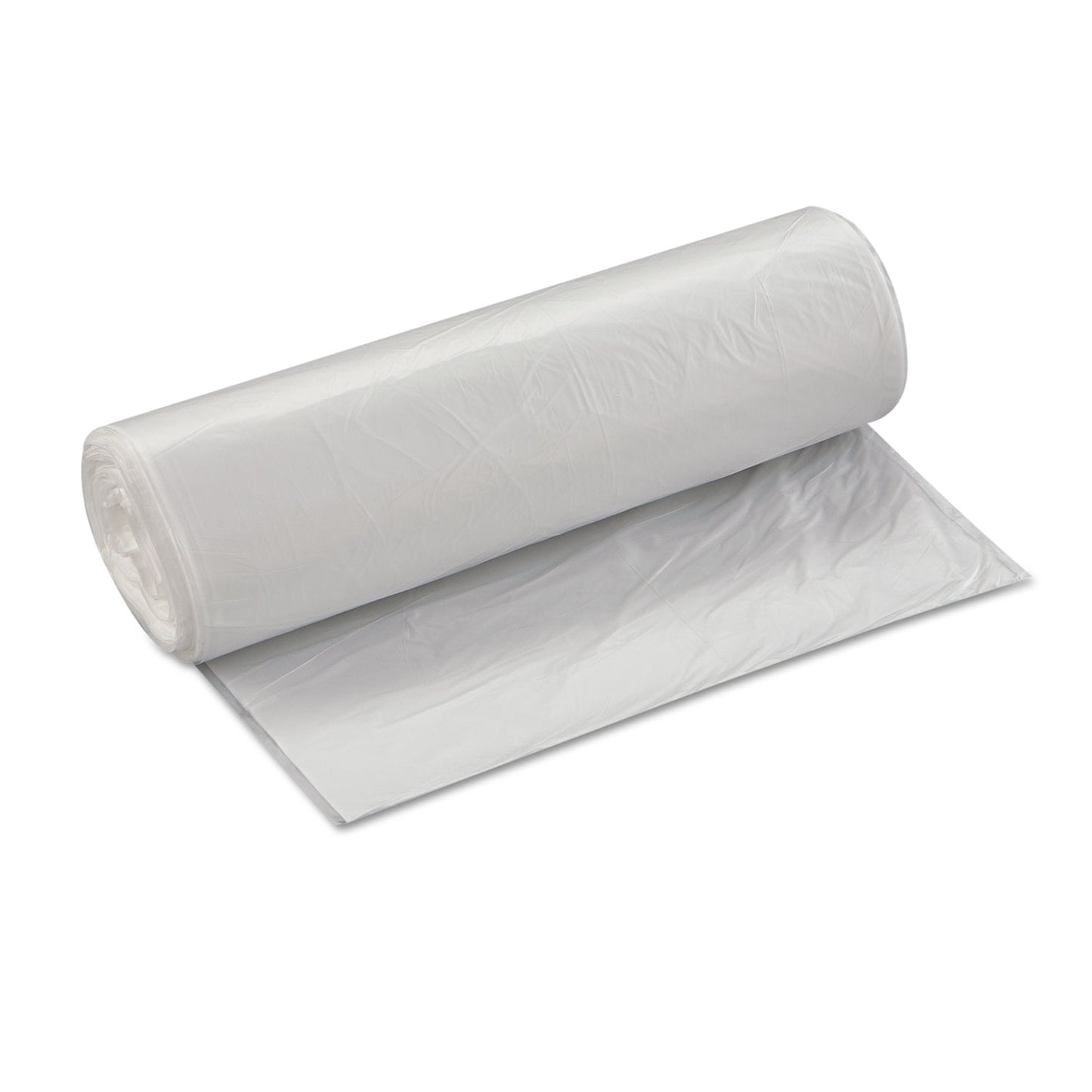 Inteplast Group High-Density Commercial Can Liner Value Pack, 33 gal, 14 mic, 33" x 39", Clear, Interleaved Roll, 25 Bags/Roll, 10 Rolls/CT (VALH3340N16)