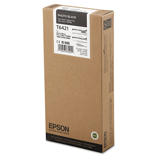 Epson T642100 UltraChrome HDR Ink, Photo Black