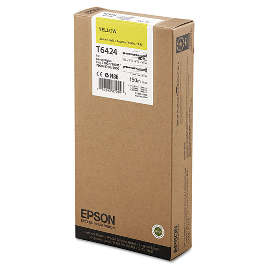 Epson T642400 UltraChrome HDR Ink, Yellow