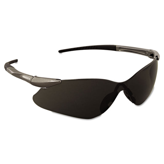 KleenGuard Nemesis VL Safety Glasses, Gunmetal Frame, Smoke Uncoated Lens (25704)