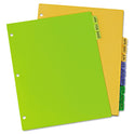 Avery Durable Preprinted Plastic Tab Dividers, 12-Tab, Jan. to Dec., 11 x 8.5, Assorted, 1 Set (11331)