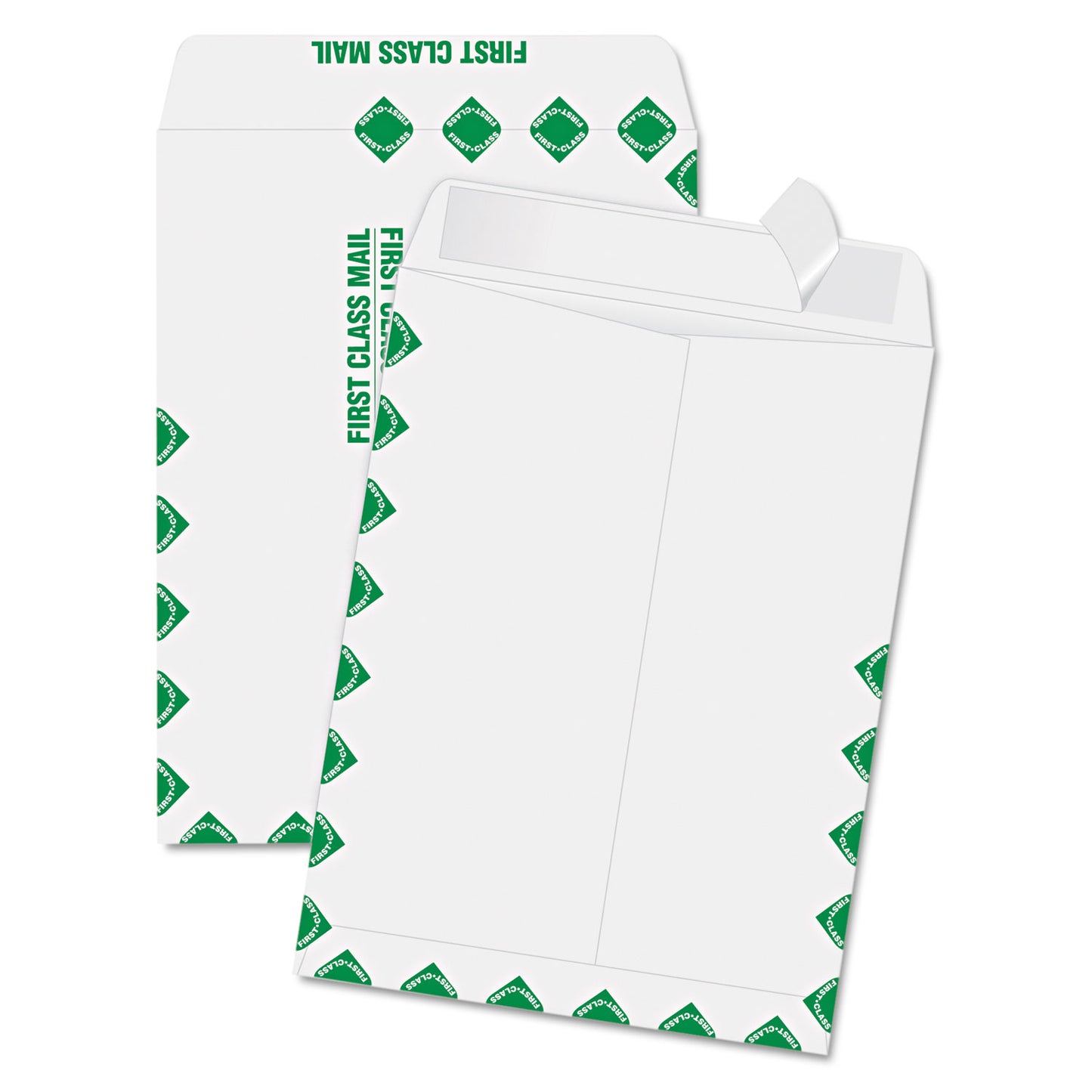 Quality Park Redi-Strip Catalog Envelope, First Class, #10 1/2, Cheese Blade Flap, Redi-Strip Adhesive Closure, 9 x 12, White, 100/Box (44534)