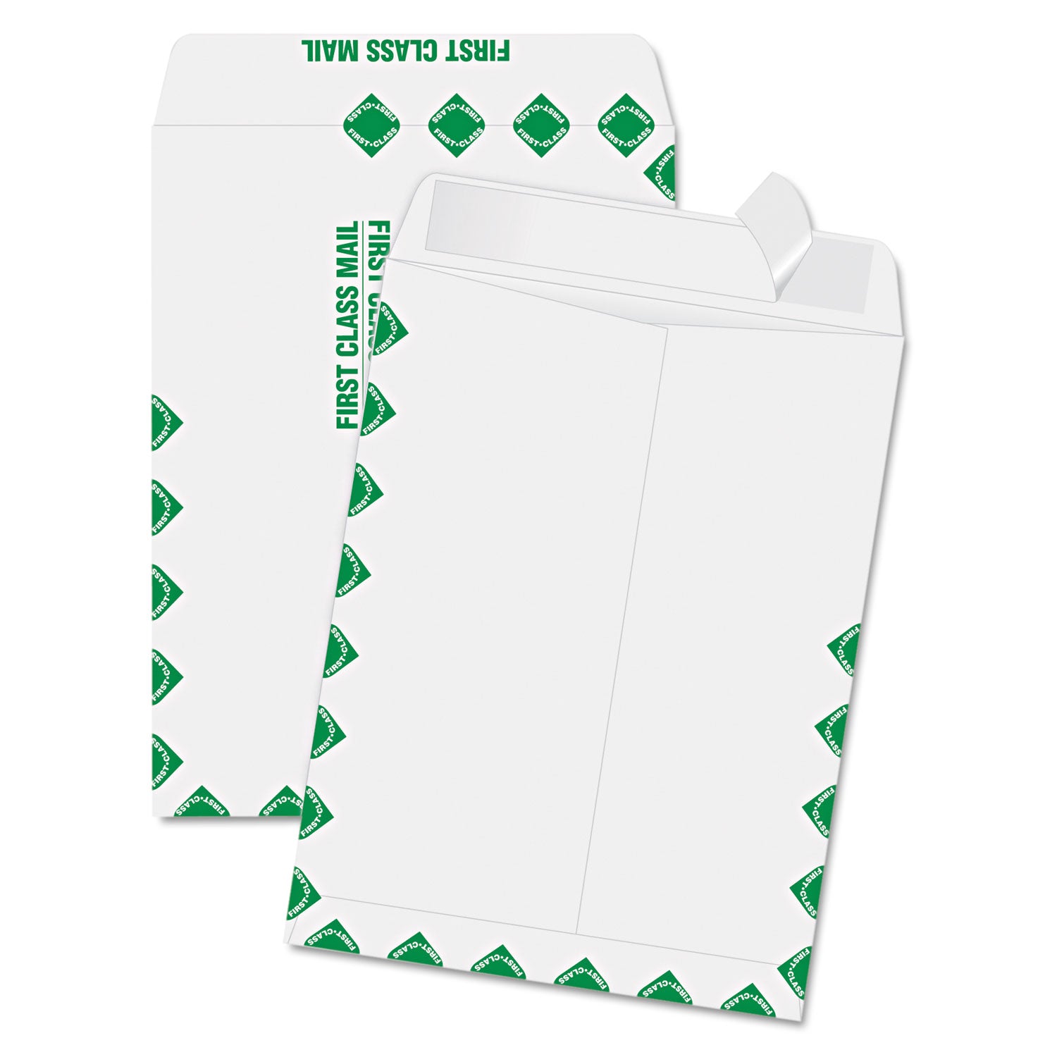 Quality Park Redi-Strip Catalog Envelope, First Class, #10 1/2, Cheese Blade Flap, Redi-Strip Adhesive Closure, 9 x 12, White, 100/Box (44534)
