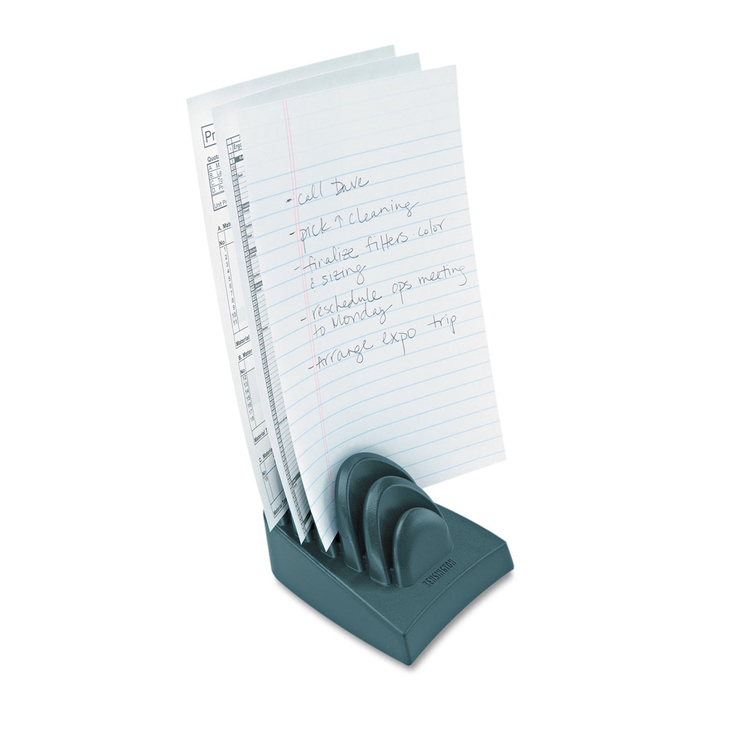 Kensington InSight Priority Puck Five-Slot Desktop Copyholder, Plastic, Blue (62061)