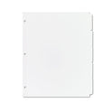 Avery Write and Erase Plain-Tab Paper Dividers, 5-Tab, 11 x 8.5, White, 36 Sets (11506)