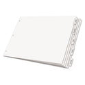 Cardinal Paper Insertable Dividers, 5-Tab, 11 x 17, White, Clear Tabs, 1 Set (84812)