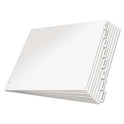 Cardinal Paper Insertable Dividers, 8-Tab, 11 x 17, White, Clear Tabs, 1 Set (84815)
